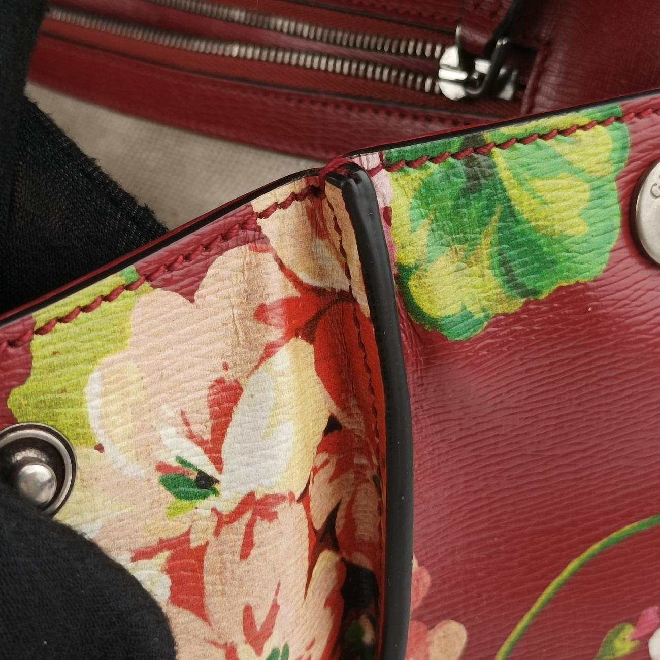 Secondhand Gucci Bamboo Daily Red×Multicolour Leather 392013 shoulderbag | stylenewstar