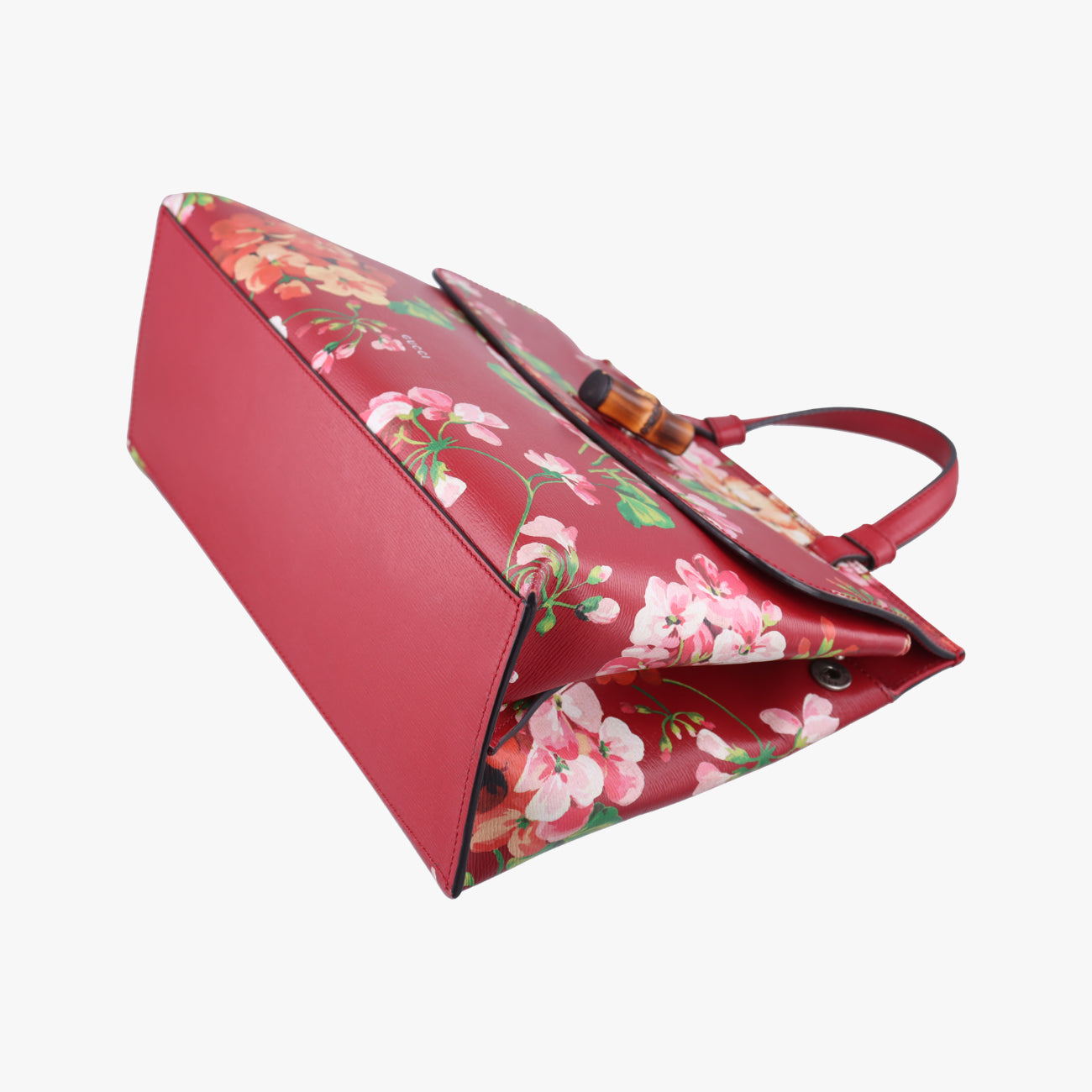 Secondhand Gucci Bamboo Daily Red×Multicolour Leather 392013 shoulderbag | stylenewstar