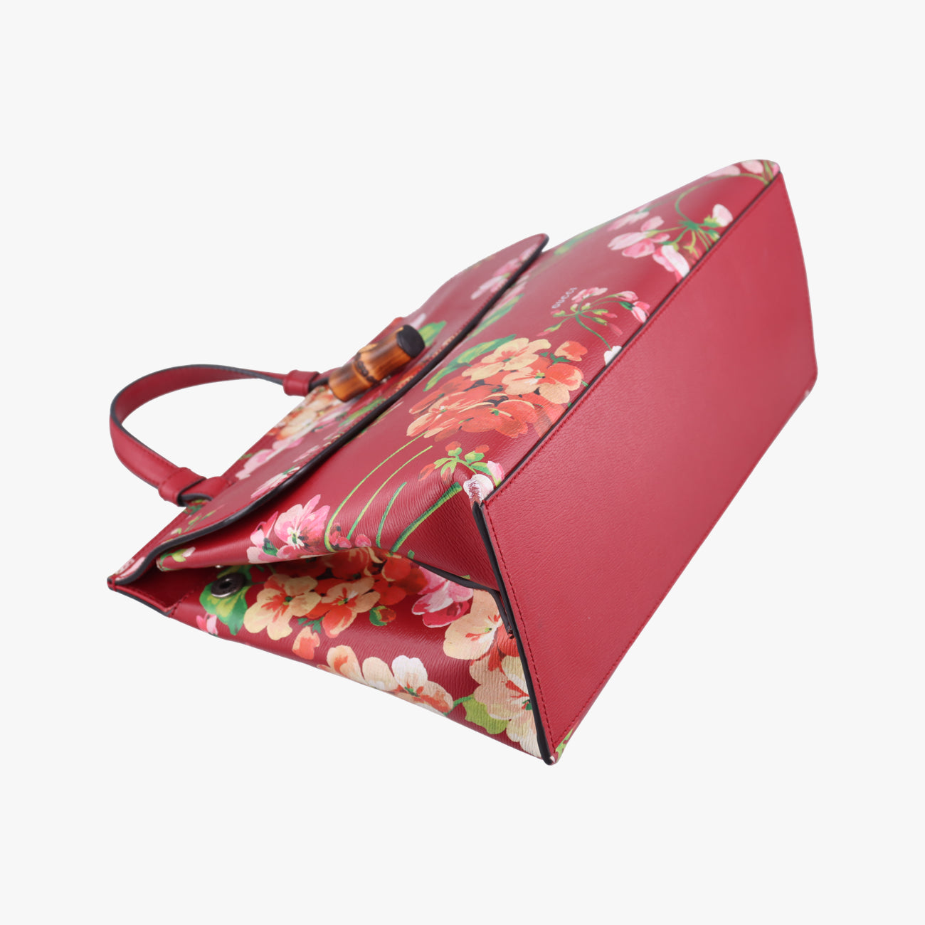 Secondhand Gucci Bamboo Daily Red×Multicolour Leather 392013 shoulderbag | stylenewstar