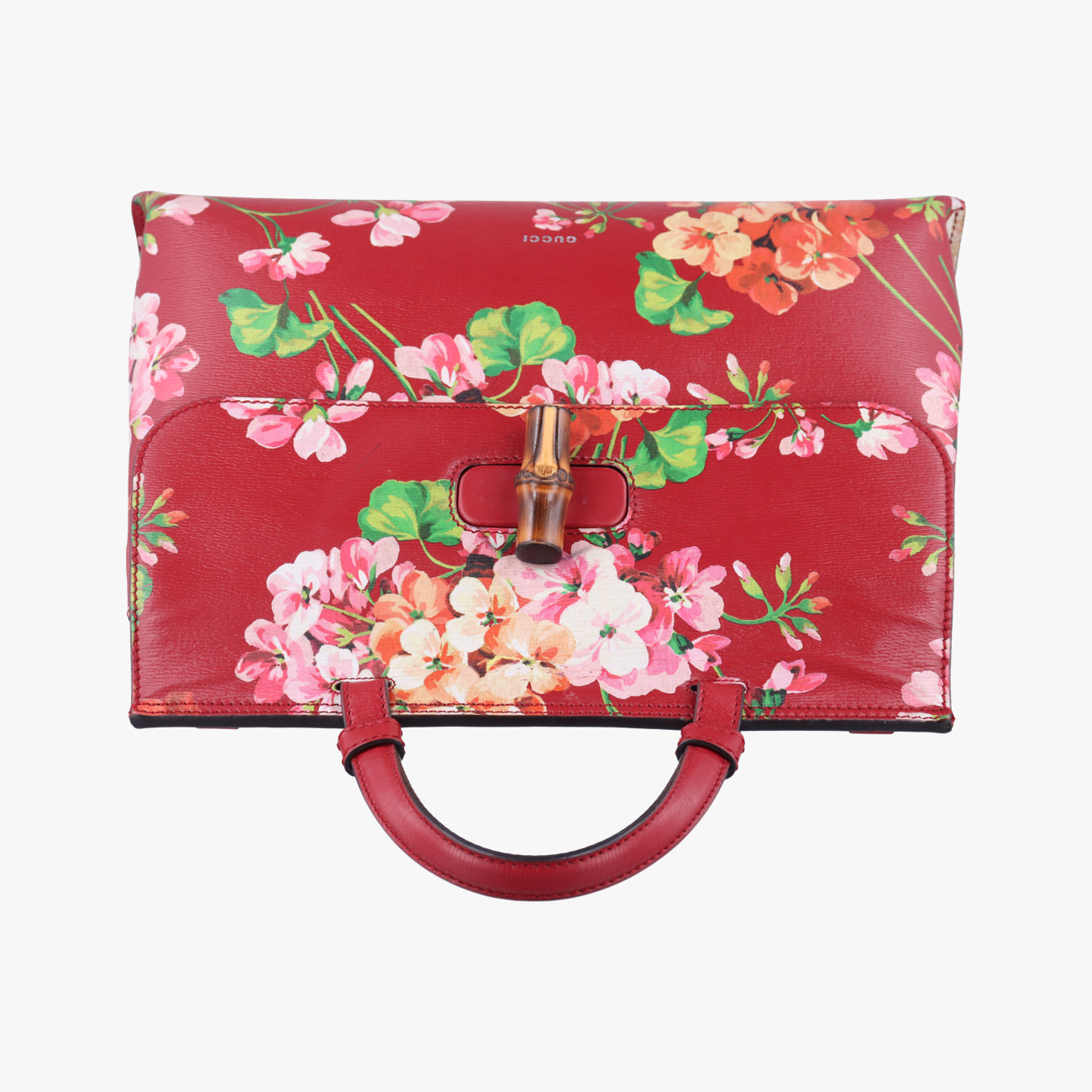 Secondhand Gucci Bamboo Daily Red×Multicolour Leather 392013 shoulderbag | stylenewstar