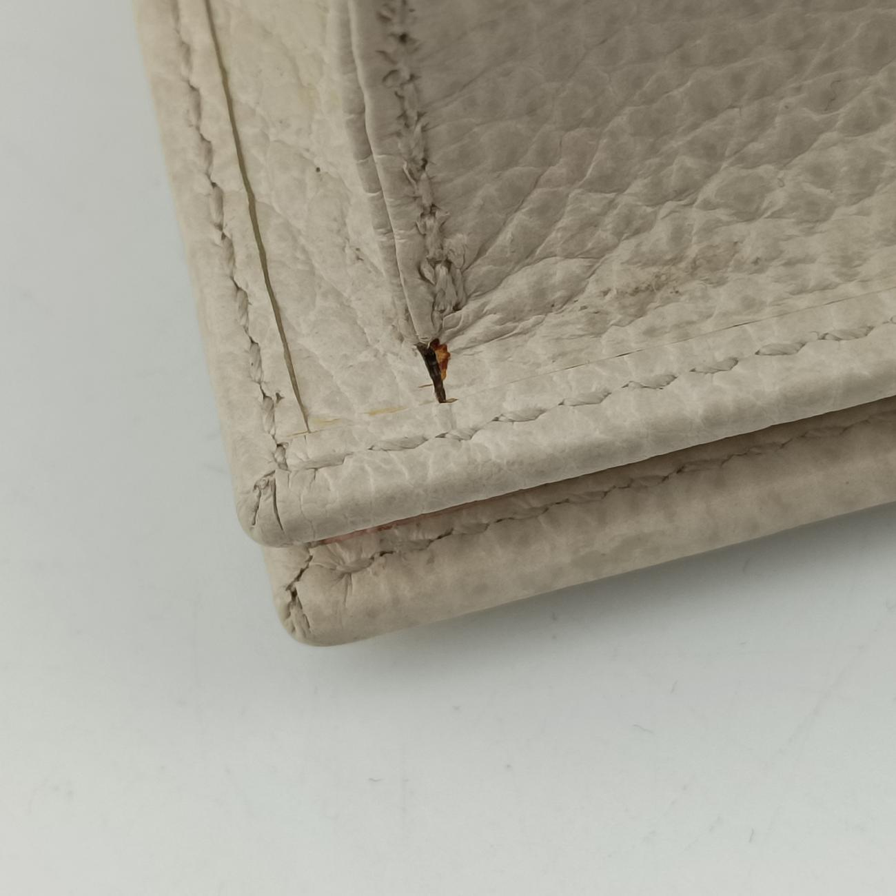 Pre-owned Gucci GG Marmont Bow White Leather 524293 shoulderbag | stylenewstar