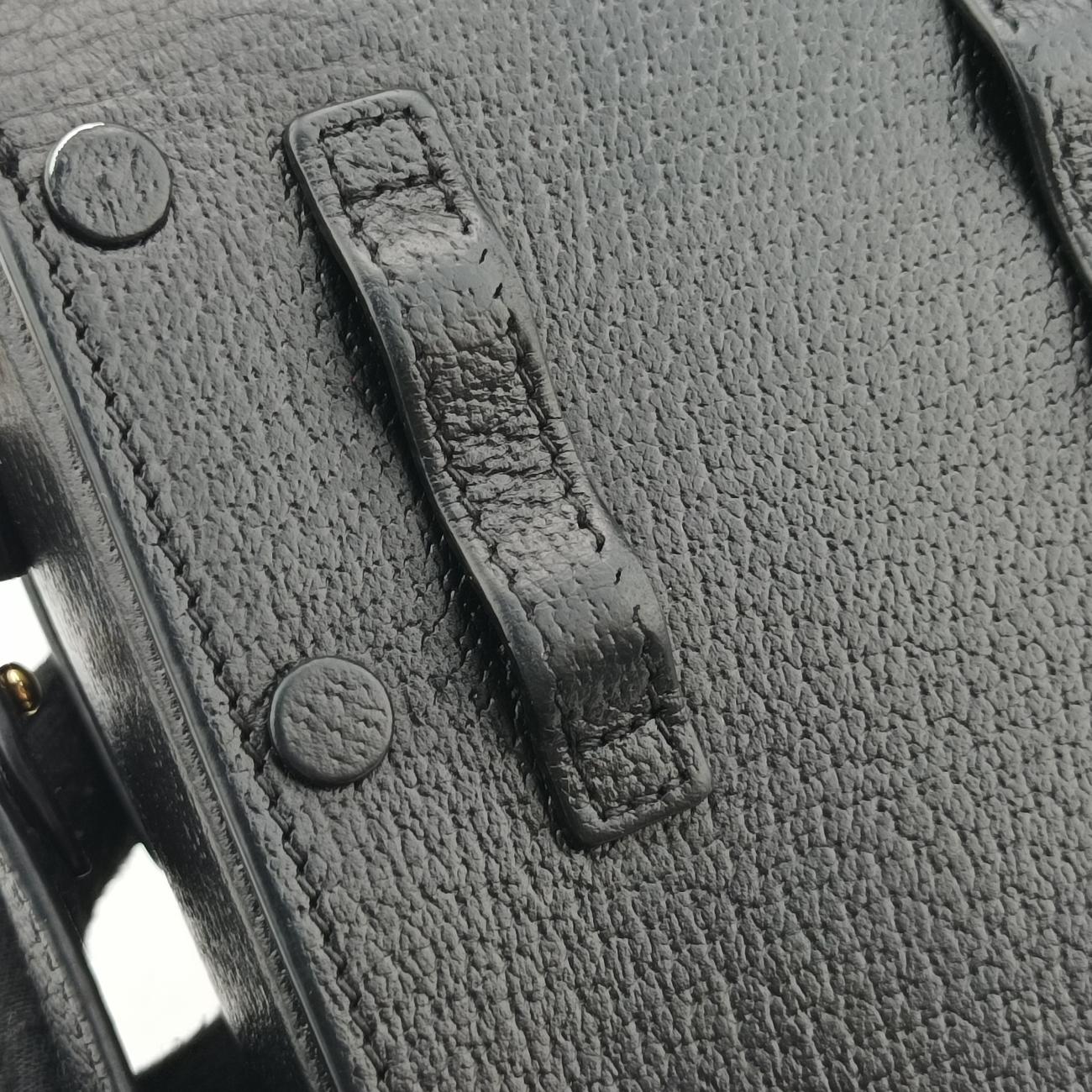 Pre-owned Gucci Horsebit 1955 Black Leather 732302 shoulderbag | stylenewstar