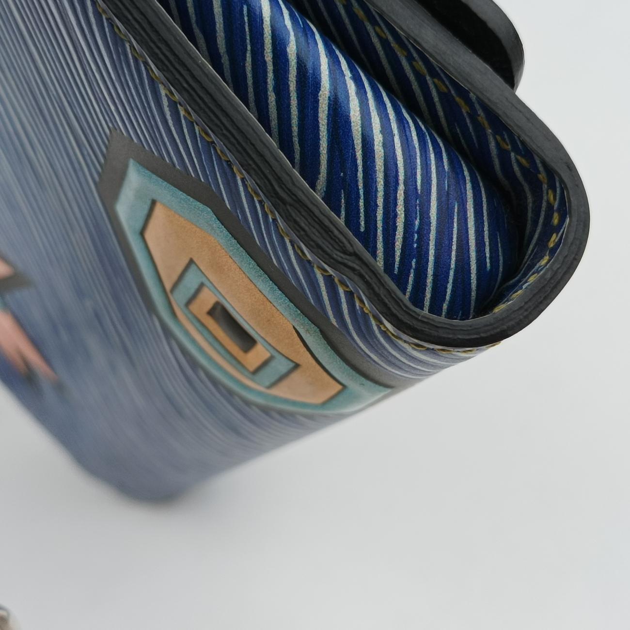 Pre-owned Louis Vuitton Twist MM Blue x Multicolor Epi M54865 shoulderbag | stylenewstar