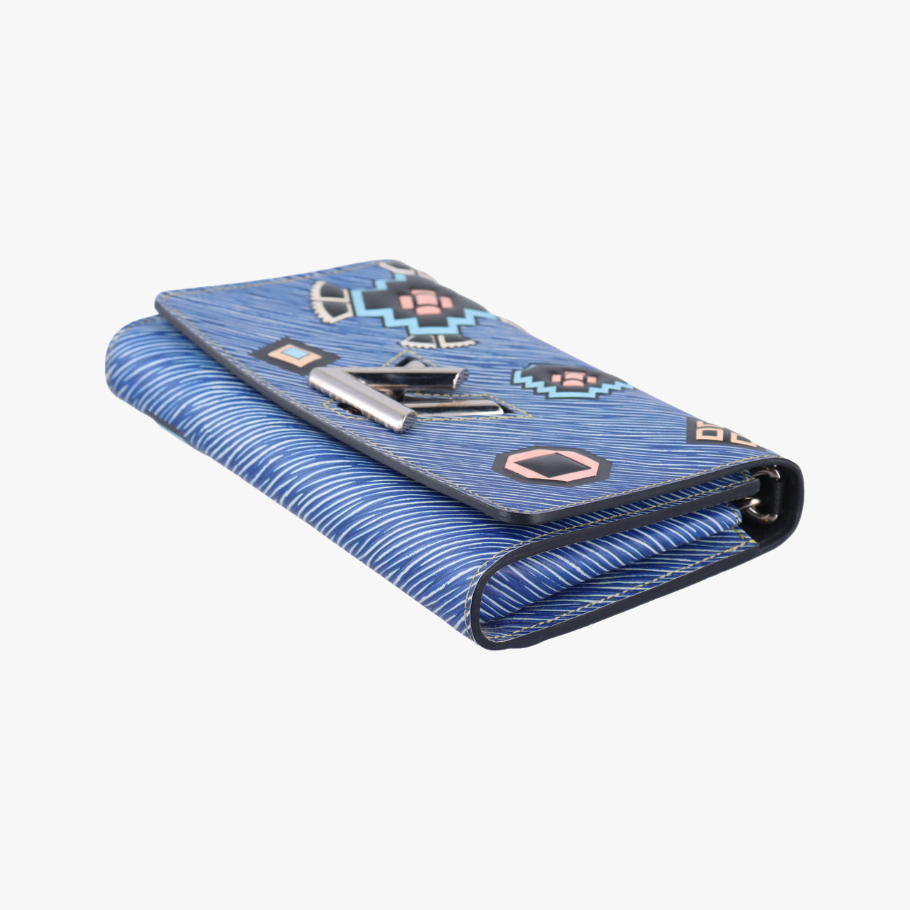 Pre-owned Louis Vuitton Twist MM Blue x Multicolor Epi M54865 shoulderbag | stylenewstar