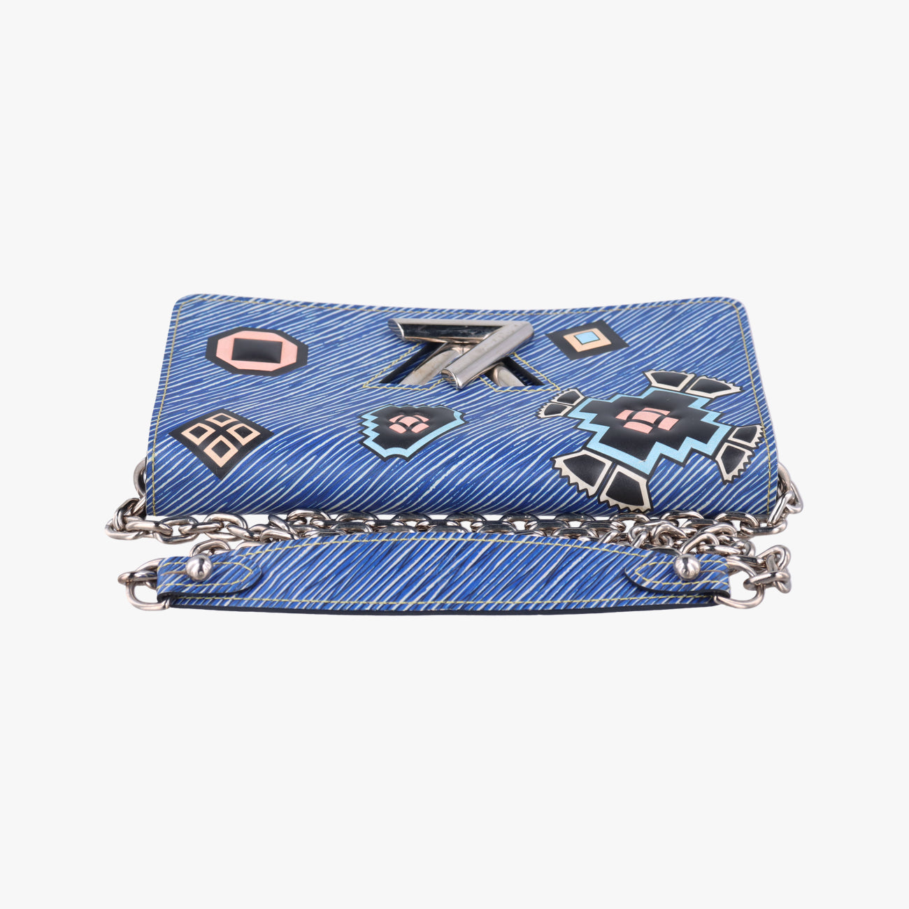 Pre-owned Louis Vuitton Twist MM Blue x Multicolor Epi M54865 shoulderbag | stylenewstar