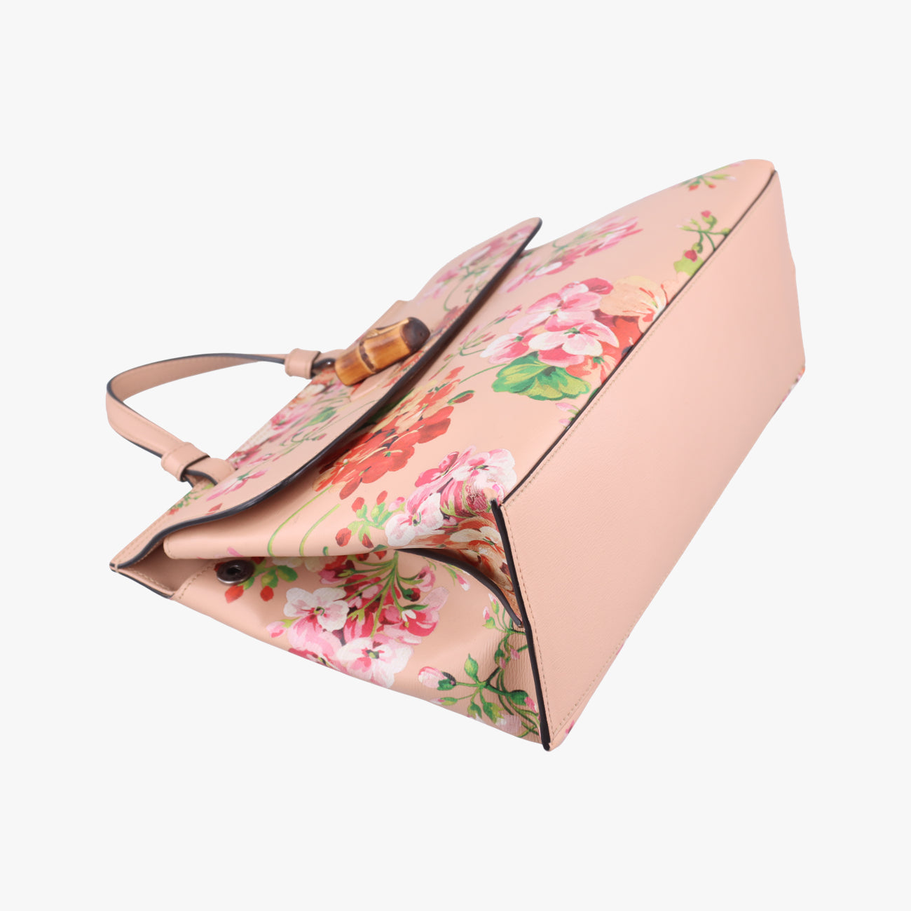 Pre-owned Gucci Bamboo Daily Beige×Multicolour Leather 392013 shoulderbag | stylenewstar