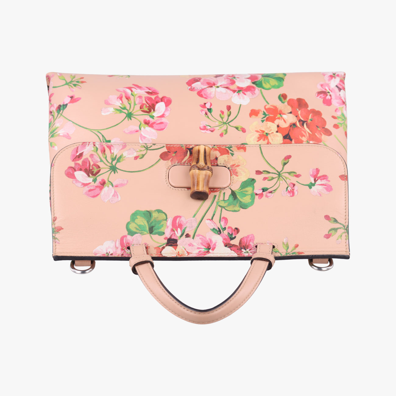 Pre-owned Gucci Bamboo Daily Beige×Multicolour Leather 392013 shoulderbag | stylenewstar