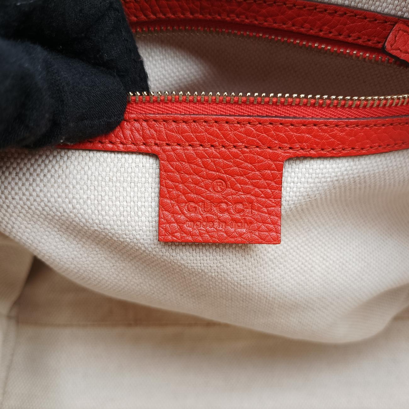 Pre-owned Gucci Soho Orange Leather 369176 shoulderbag | stylenewstar