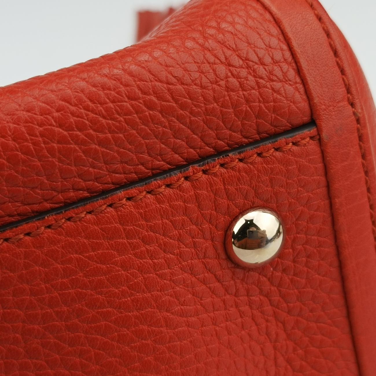 Pre-owned Gucci Soho Orange Leather 369176 shoulderbag | stylenewstar