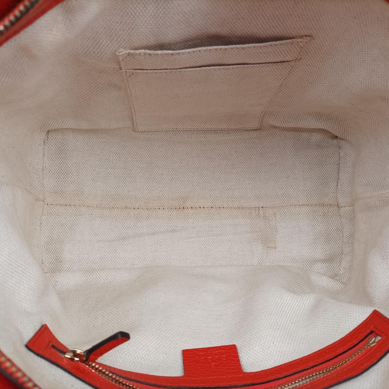 Pre-owned Gucci Soho Orange Leather 369176 shoulderbag | stylenewstar