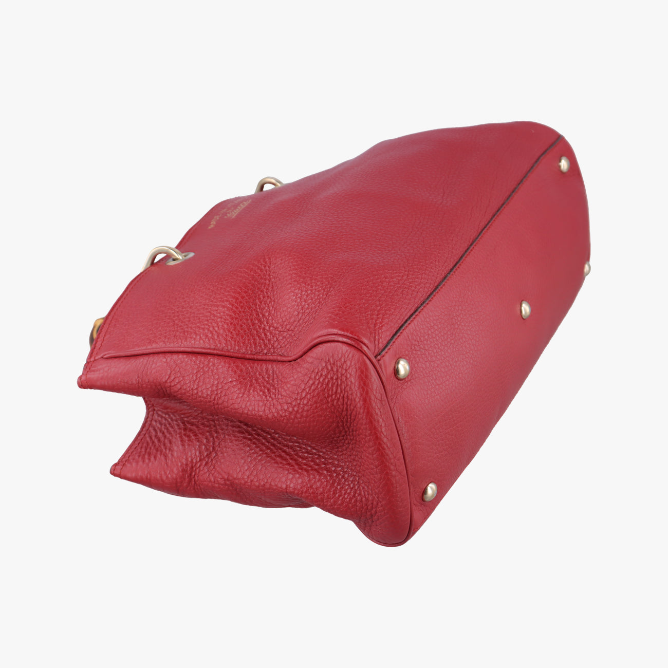 Pre-owned Gucci Bamboo Shopper Red Leather 323660 shoulderbag | stylenewstar