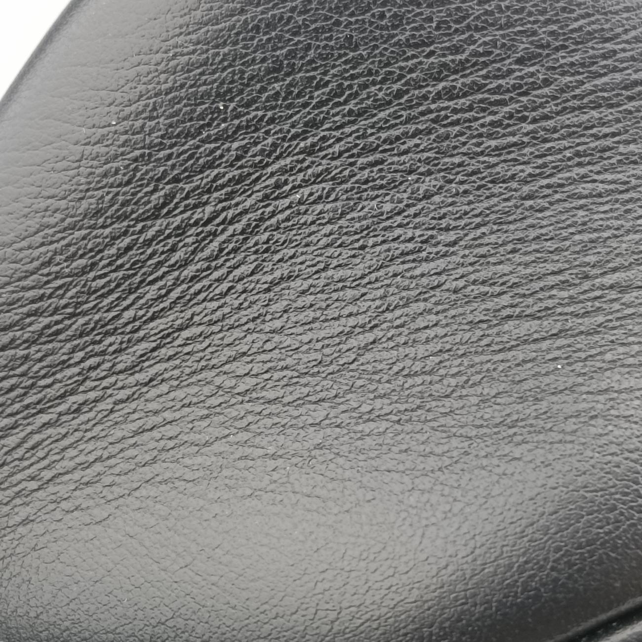 Pre-owned Gucci GG Marmont Black Leather 447632 shoulderbag | stylenewstar