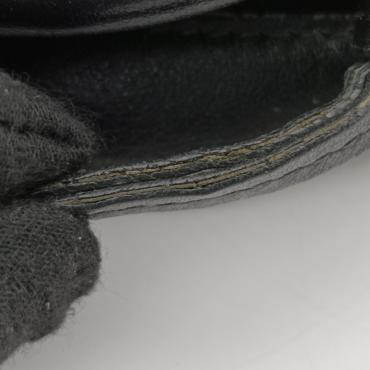 Pre-owned Gucci GG Marmont Black Leather 447632 shoulderbag | stylenewstar