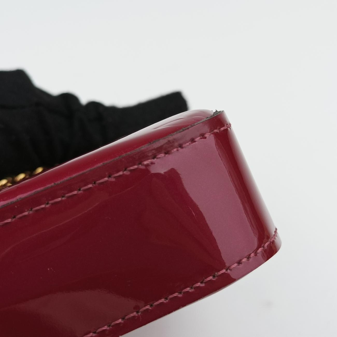 Pre-owned Louis Vuitton Pochette FéLICIE CERISE Vernis M61293 shoulderbag | stylenewstar