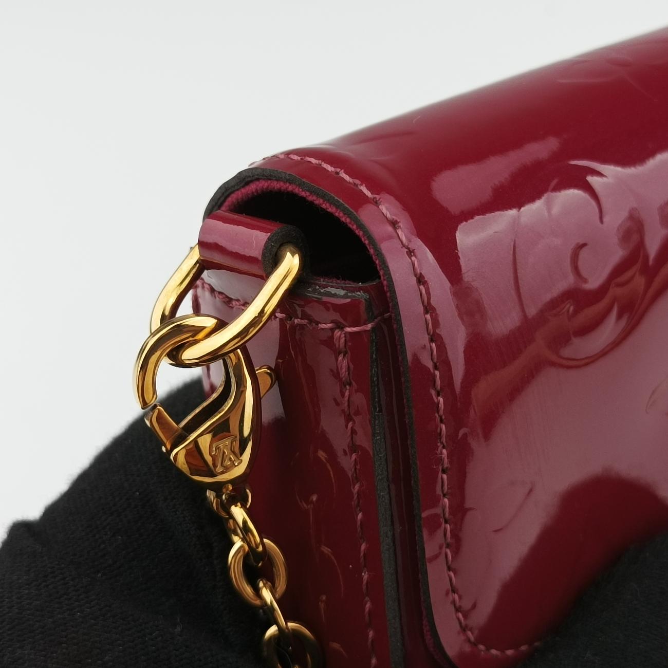 Pre-owned Louis Vuitton Pochette FéLICIE CERISE Vernis M61293 shoulderbag | stylenewstar