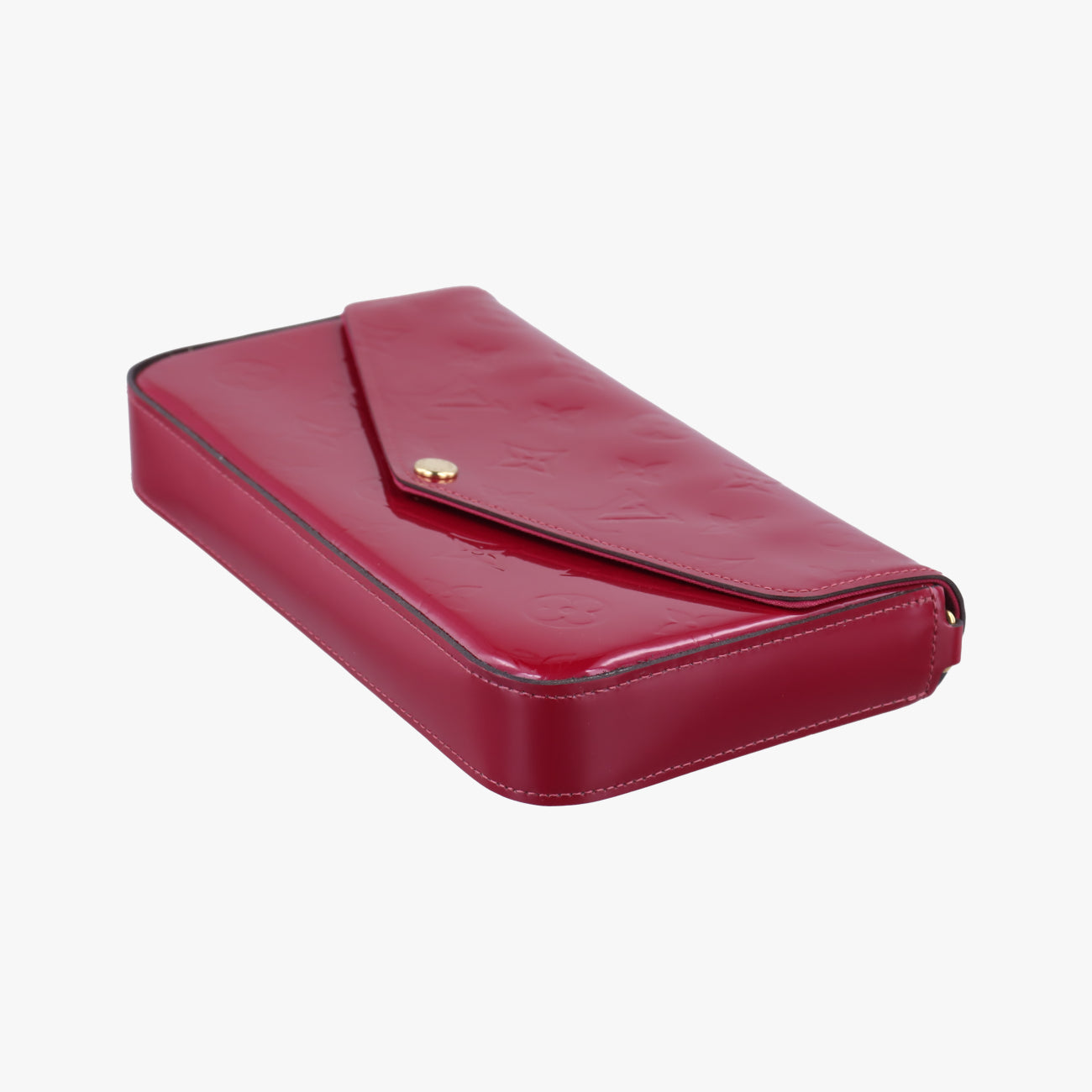 Pre-owned Louis Vuitton Pochette FéLICIE CERISE Vernis M61293 shoulderbag | stylenewstar