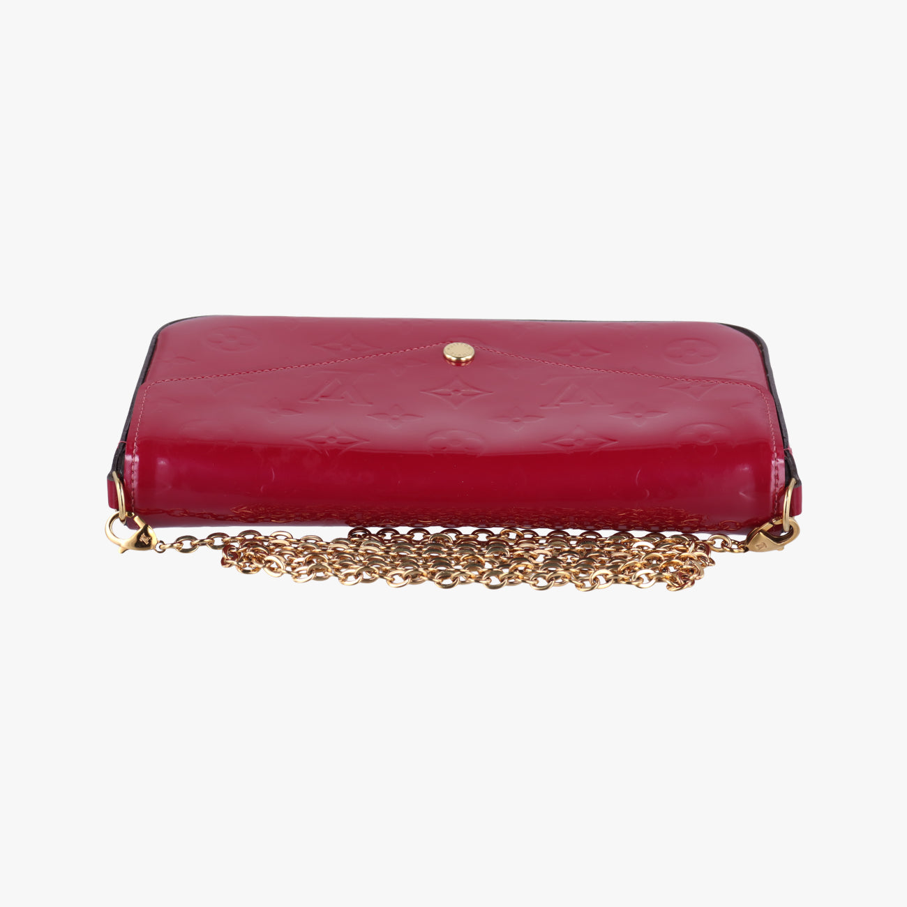 Pre-owned Louis Vuitton Pochette FéLICIE CERISE Vernis M61293 shoulderbag | stylenewstar