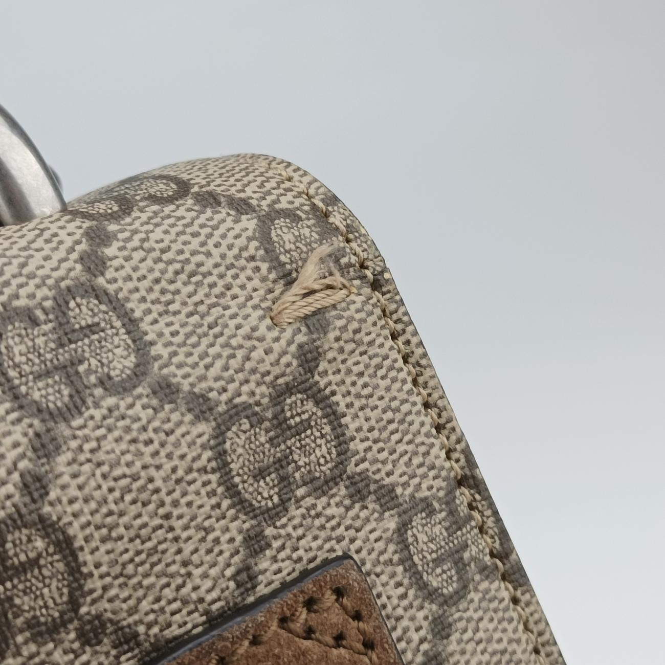 Pre-owned Gucci Dionysus beige PVC coated canvas 403348 shoulderbag | stylenewstar