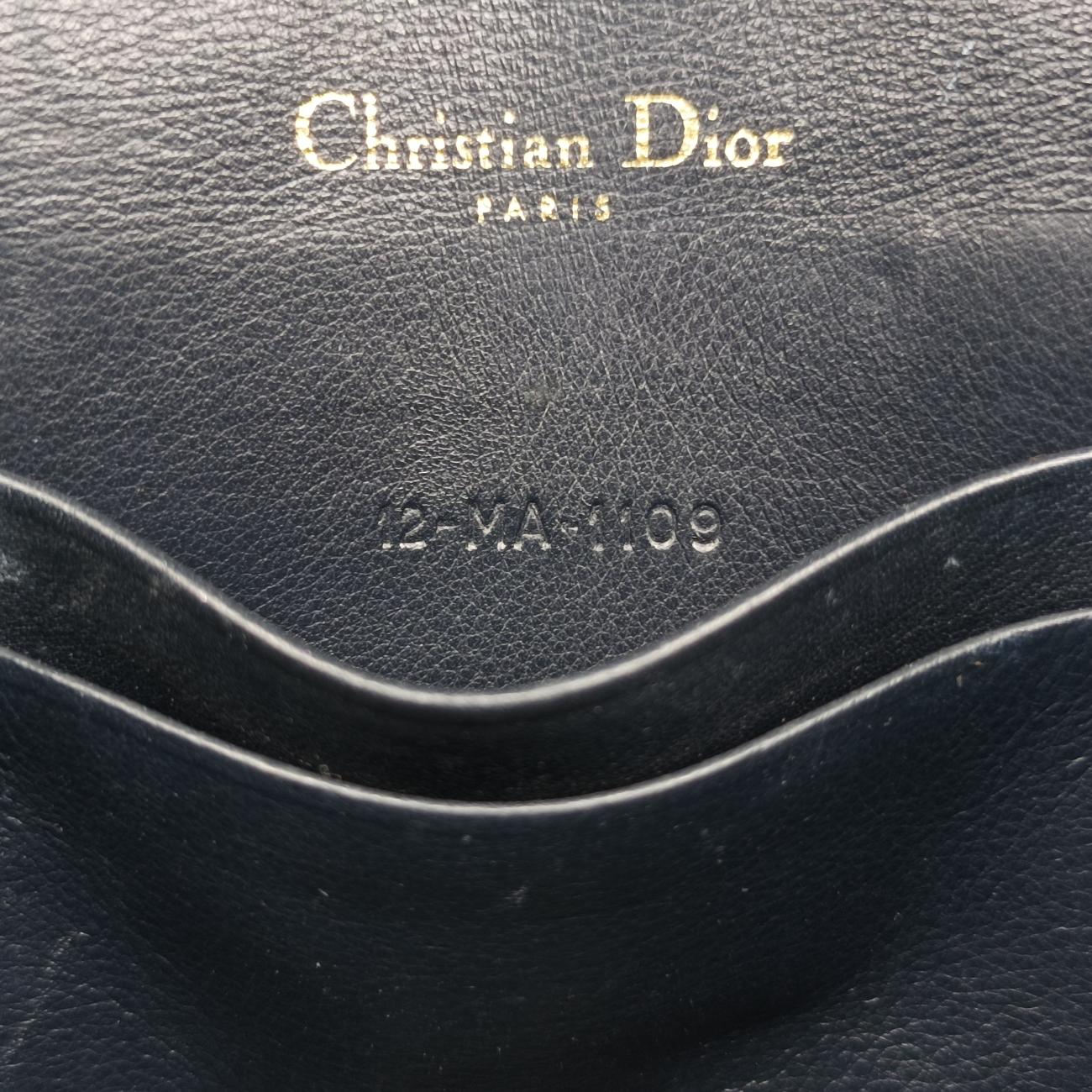 Pre-owned Christian Dior Saddle Navy×Gray jacquard  bum bag/waist bag | stylenewstar