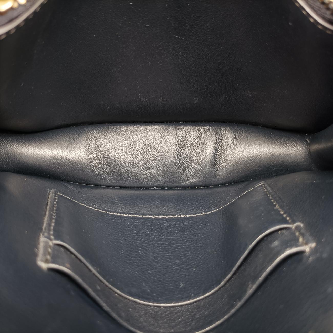 Pre-owned Christian Dior Saddle Navy×Gray jacquard  bum bag/waist bag | stylenewstar