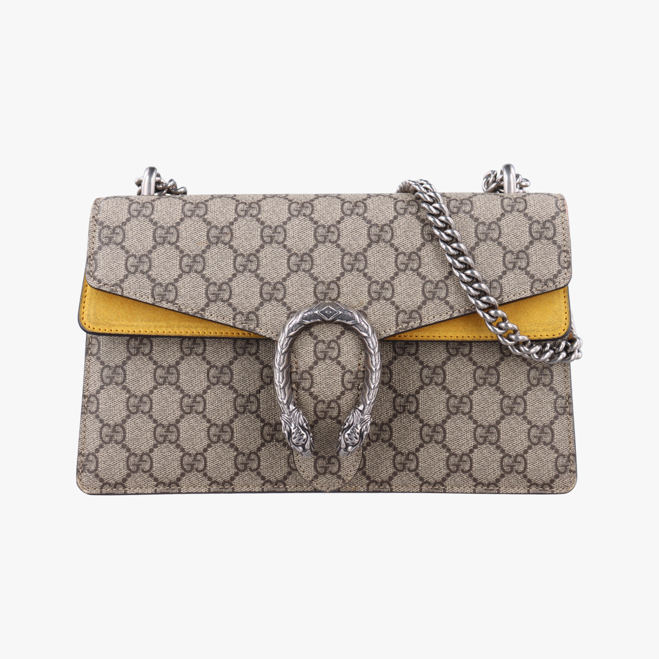 Secondhand Gucci Dionysus beige×Yellow PVC coated canvas 400249 shoulderbag | stylenewstar