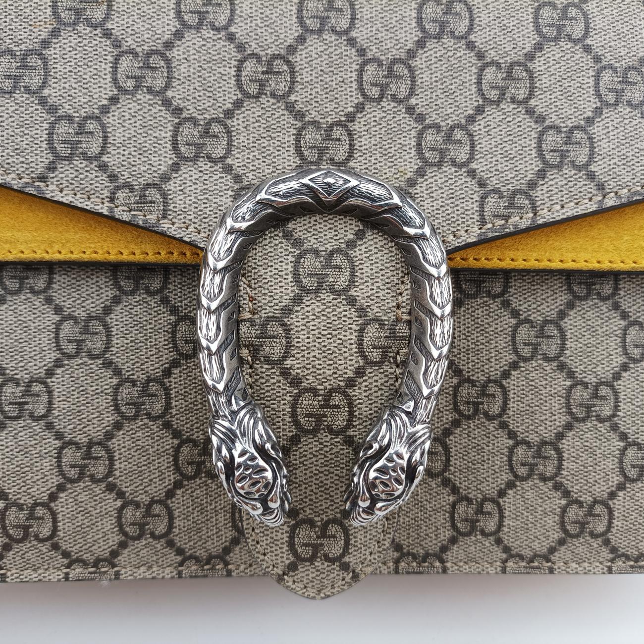 Secondhand Gucci Dionysus beige×Yellow PVC coated canvas 400249 shoulderbag | stylenewstar