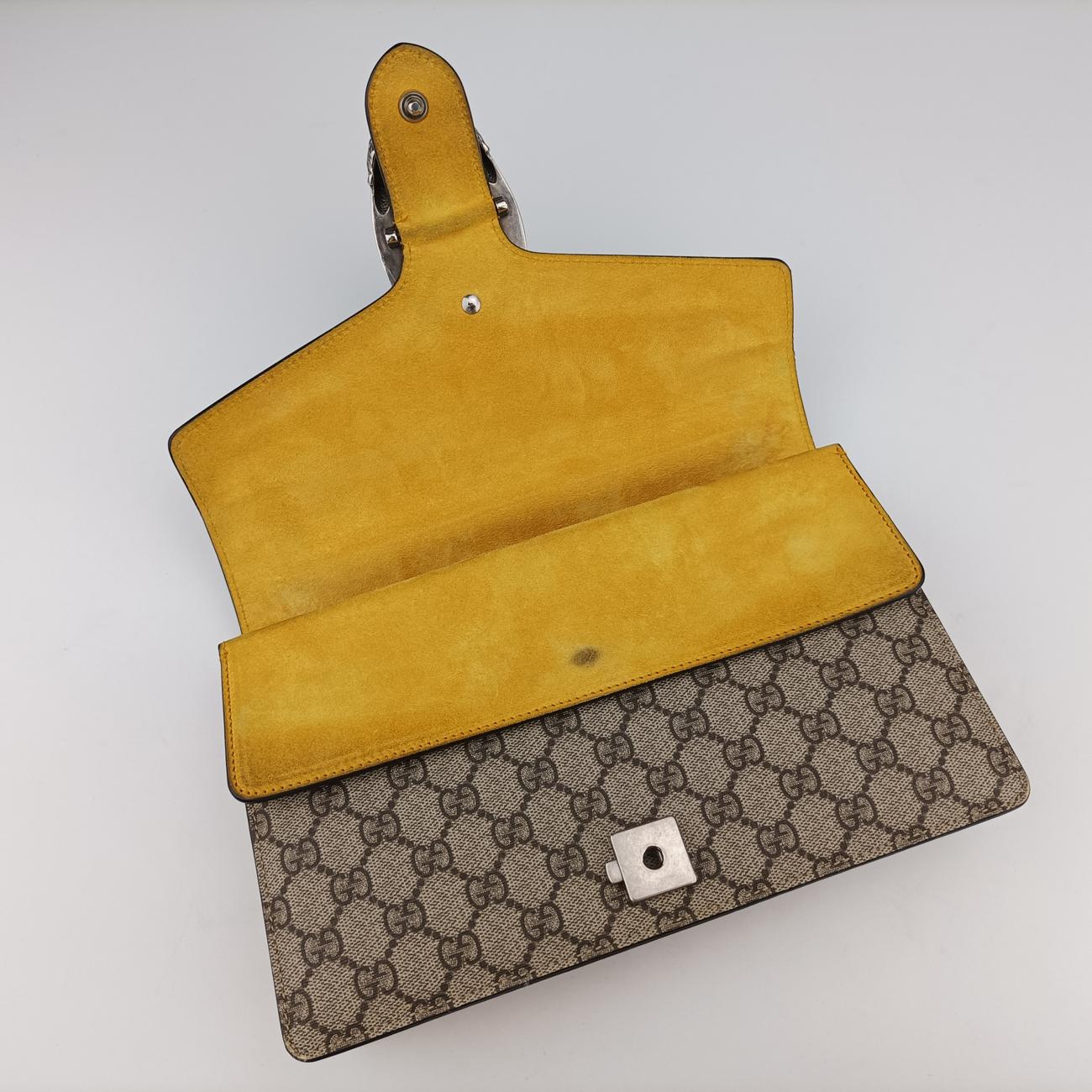 Secondhand Gucci Dionysus beige×Yellow PVC coated canvas 400249 shoulderbag | stylenewstar