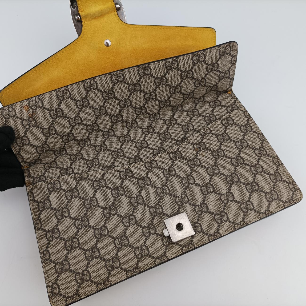 Secondhand Gucci Dionysus beige×Yellow PVC coated canvas 400249 shoulderbag | stylenewstar