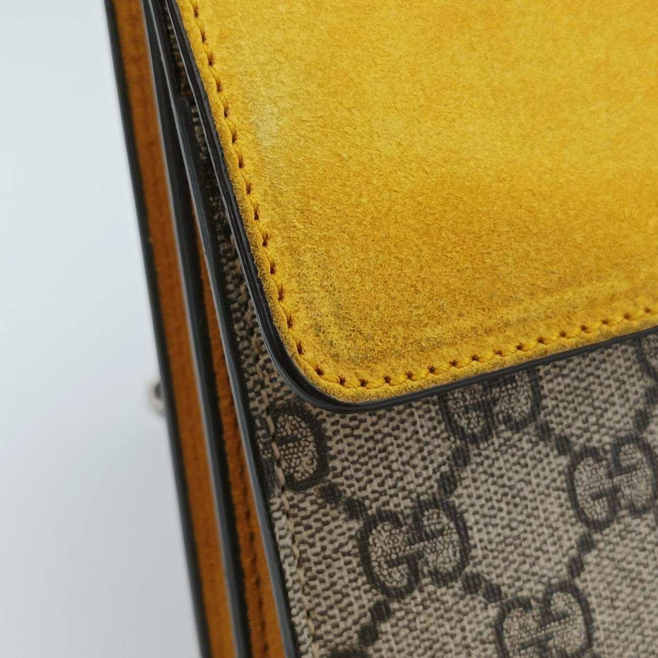 Secondhand Gucci Dionysus beige×Yellow PVC coated canvas 400249 shoulderbag | stylenewstar