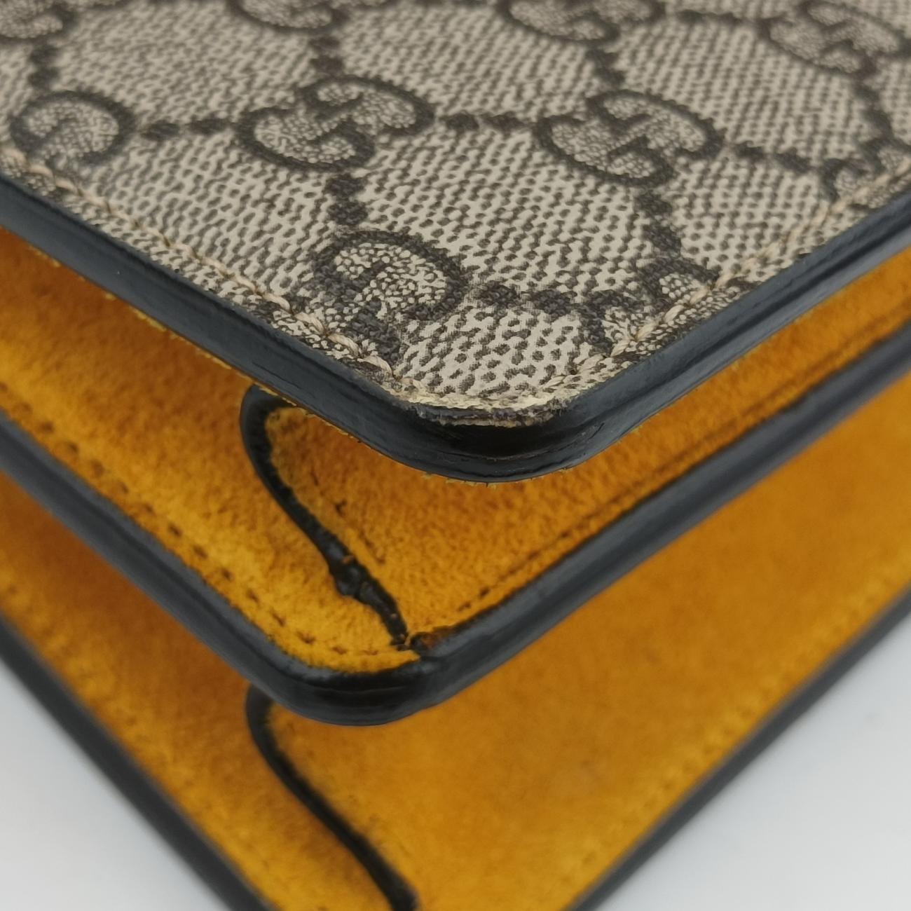 Secondhand Gucci Dionysus beige×Yellow PVC coated canvas 400249 shoulderbag | stylenewstar