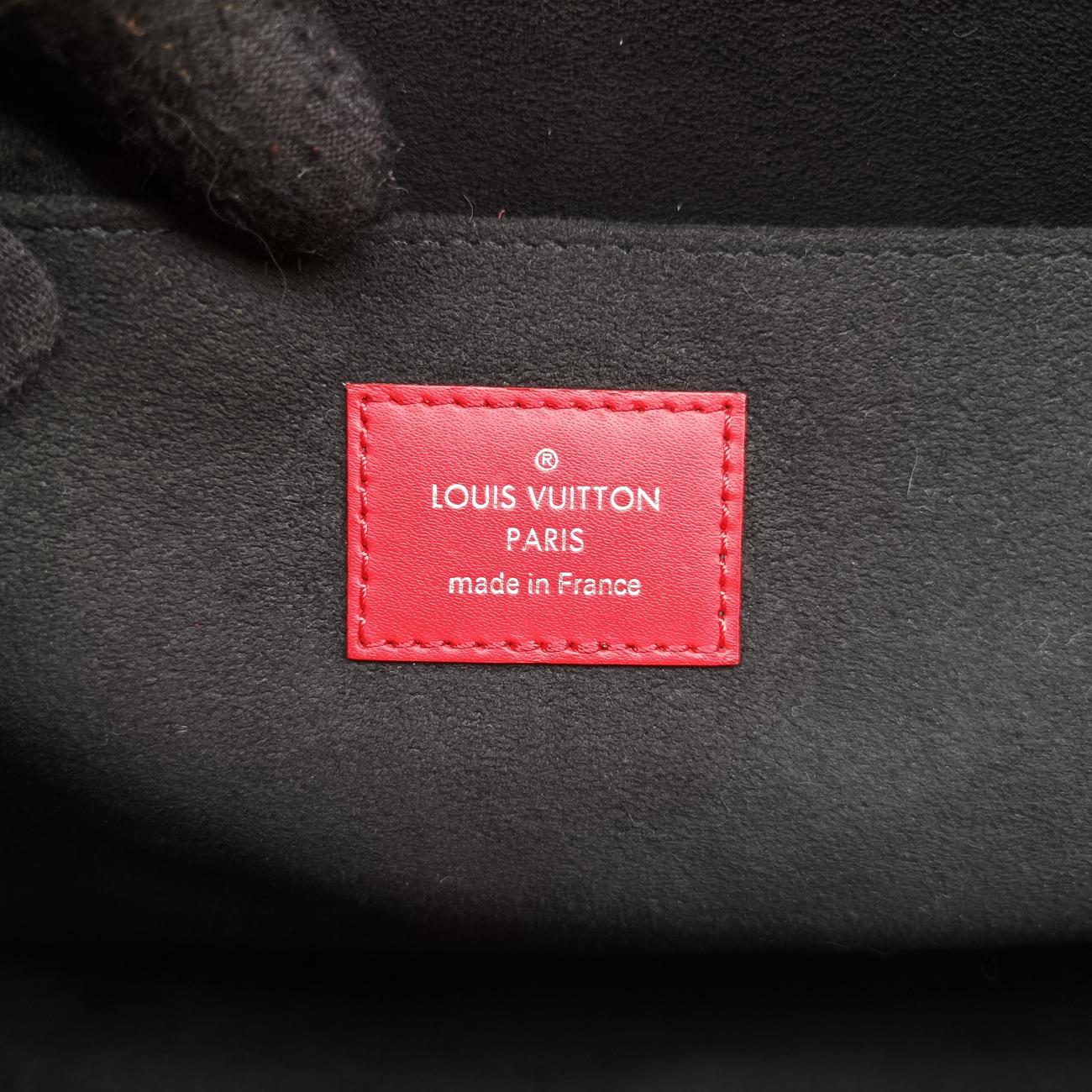 Pre-owned Louis Vuitton Pochette Jour GM Supreme Collaboration ROUGE×white epi M67722 clutchbag | stylenewstar