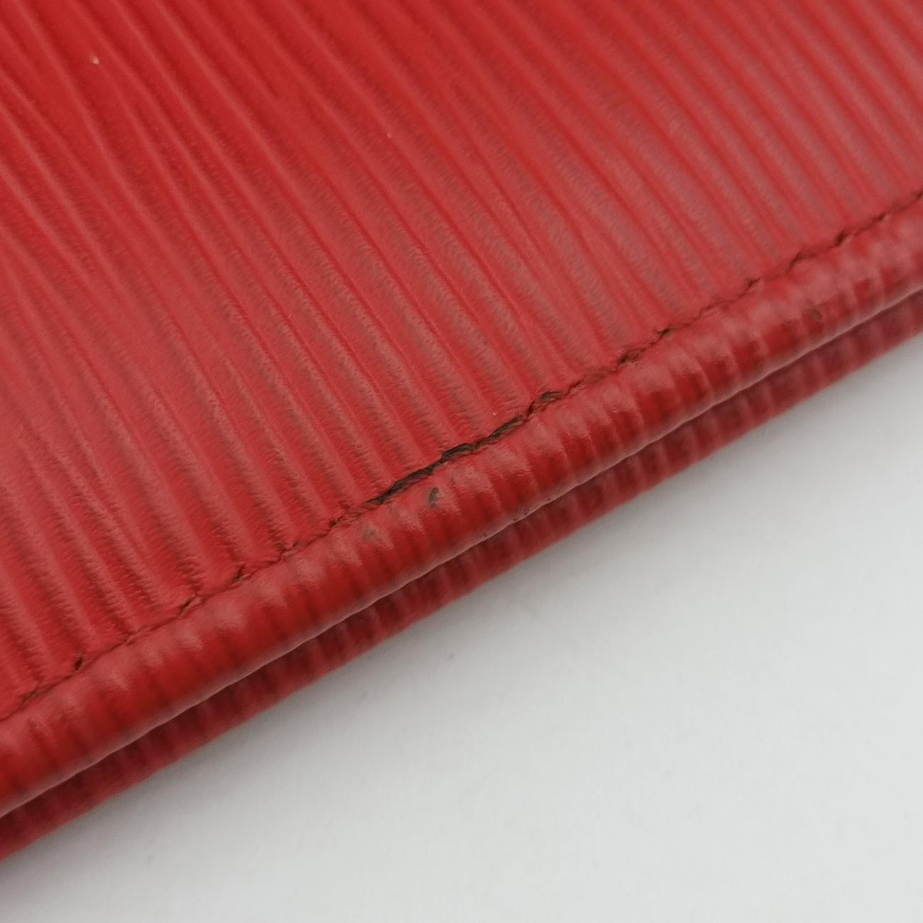 Pre-owned Louis Vuitton Pochette Jour GM Supreme Collaboration ROUGE×white epi M67722 clutchbag | stylenewstar