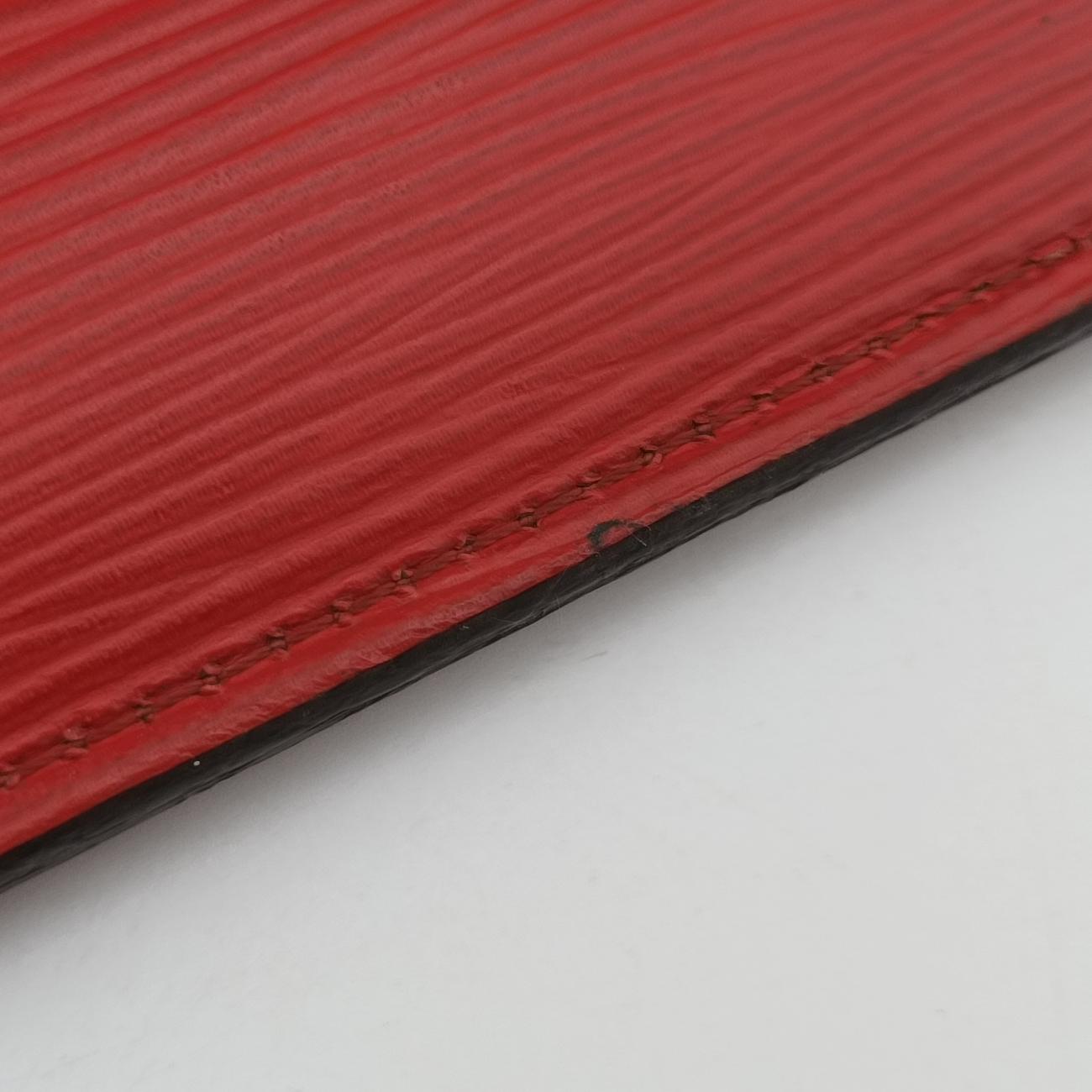 Pre-owned Louis Vuitton Pochette Jour GM Supreme Collaboration ROUGE×white epi M67722 clutchbag | stylenewstar