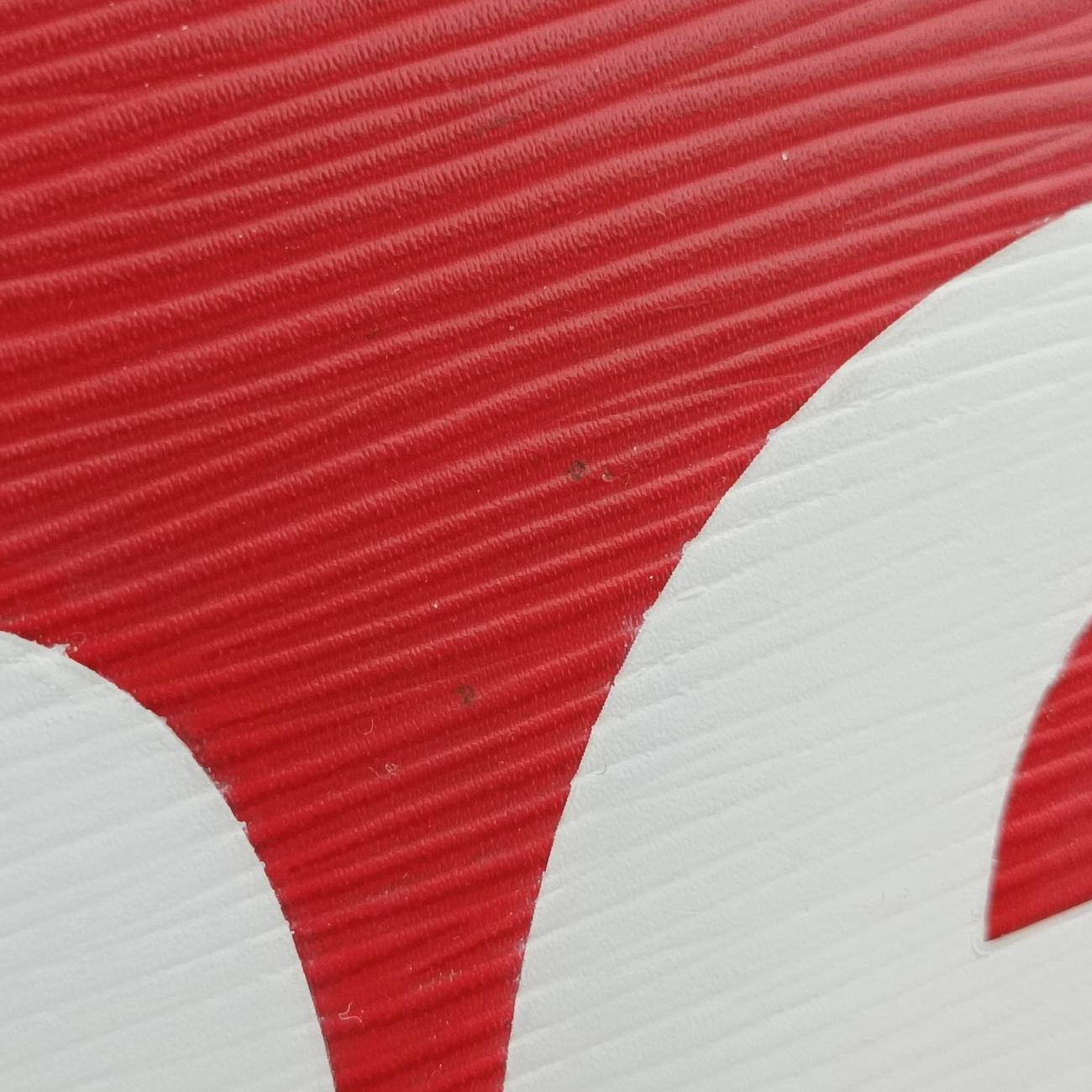 Pre-owned Louis Vuitton Pochette Jour GM Supreme Collaboration ROUGE×white epi M67722 clutchbag | stylenewstar