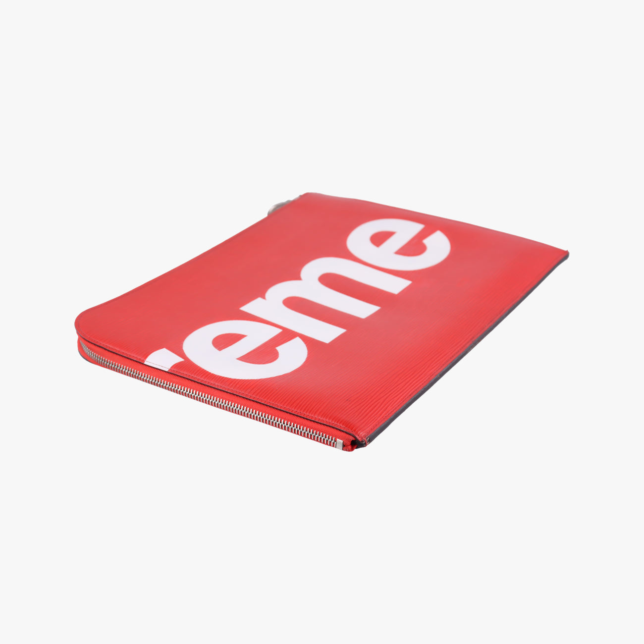 Pre-owned Louis Vuitton Pochette Jour GM Supreme Collaboration ROUGE×white epi M67722 clutchbag | stylenewstar