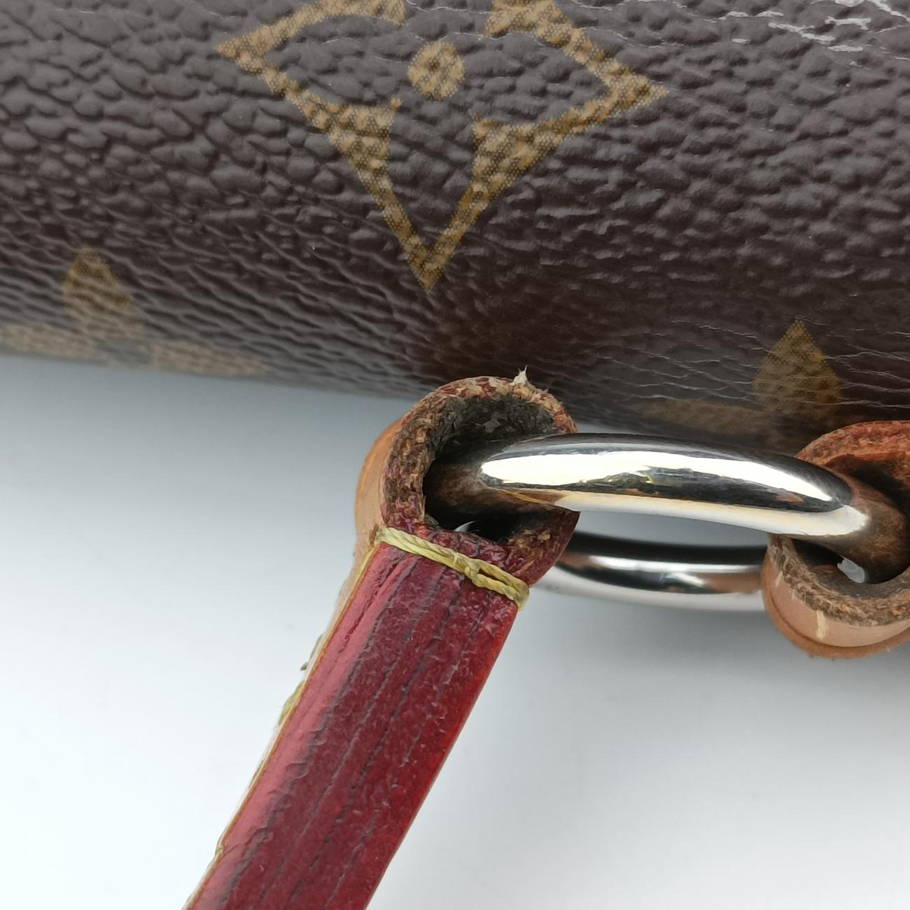 Pre-owned Louis Vuitton Cluny BB Brown Monogram canvas x calf leather M42738 handbag | stylenewstar