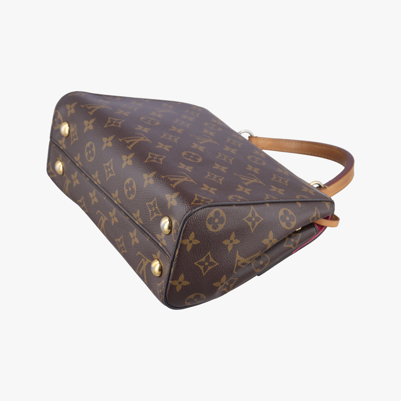 Pre-owned Louis Vuitton Cluny BB Brown Monogram canvas x calf leather M42738 handbag | stylenewstar