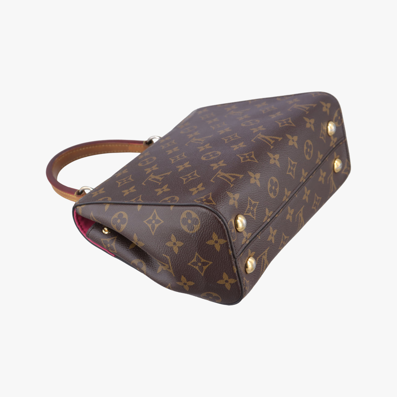 Pre-owned Louis Vuitton Cluny BB Brown Monogram canvas x calf leather M42738 handbag | stylenewstar