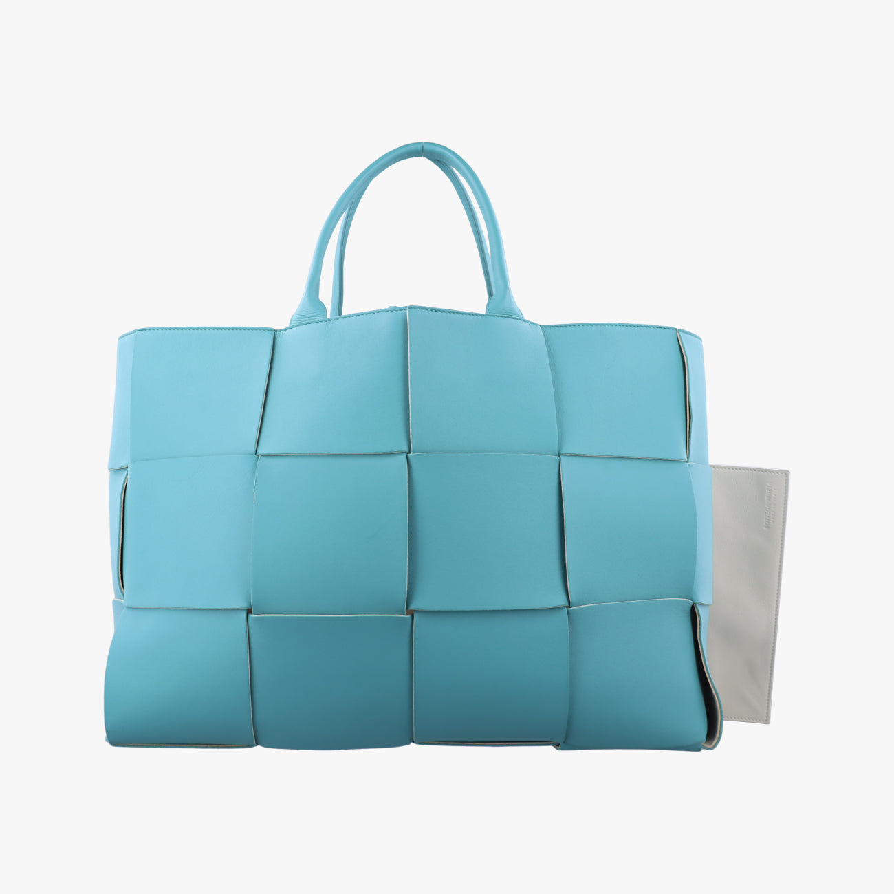 Secondhand Bottega Veneta THE ARCO Tote Blue lambskin  handbag | stylenewstar