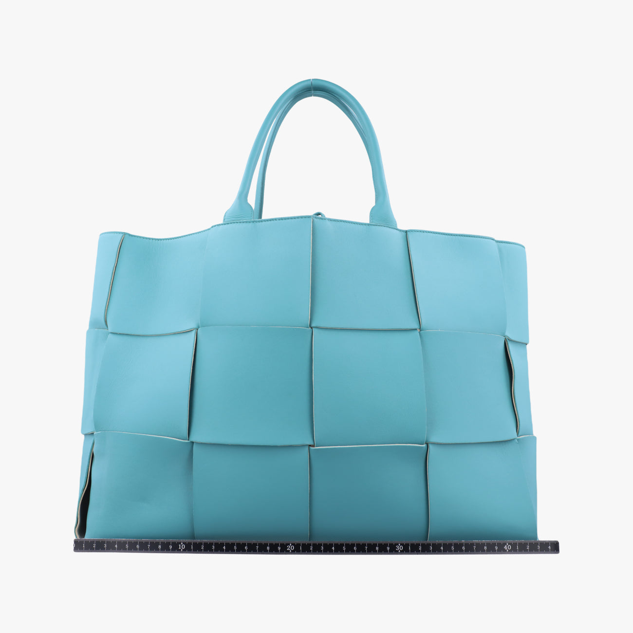 Secondhand Bottega Veneta THE ARCO Tote Blue lambskin  handbag | stylenewstar