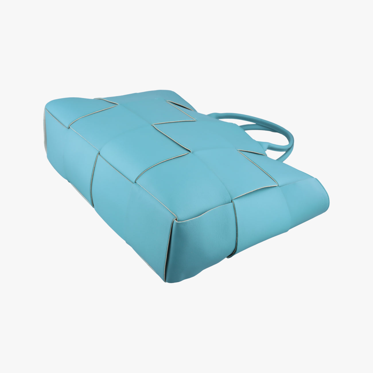 Secondhand Bottega Veneta THE ARCO Tote Blue lambskin  handbag | stylenewstar