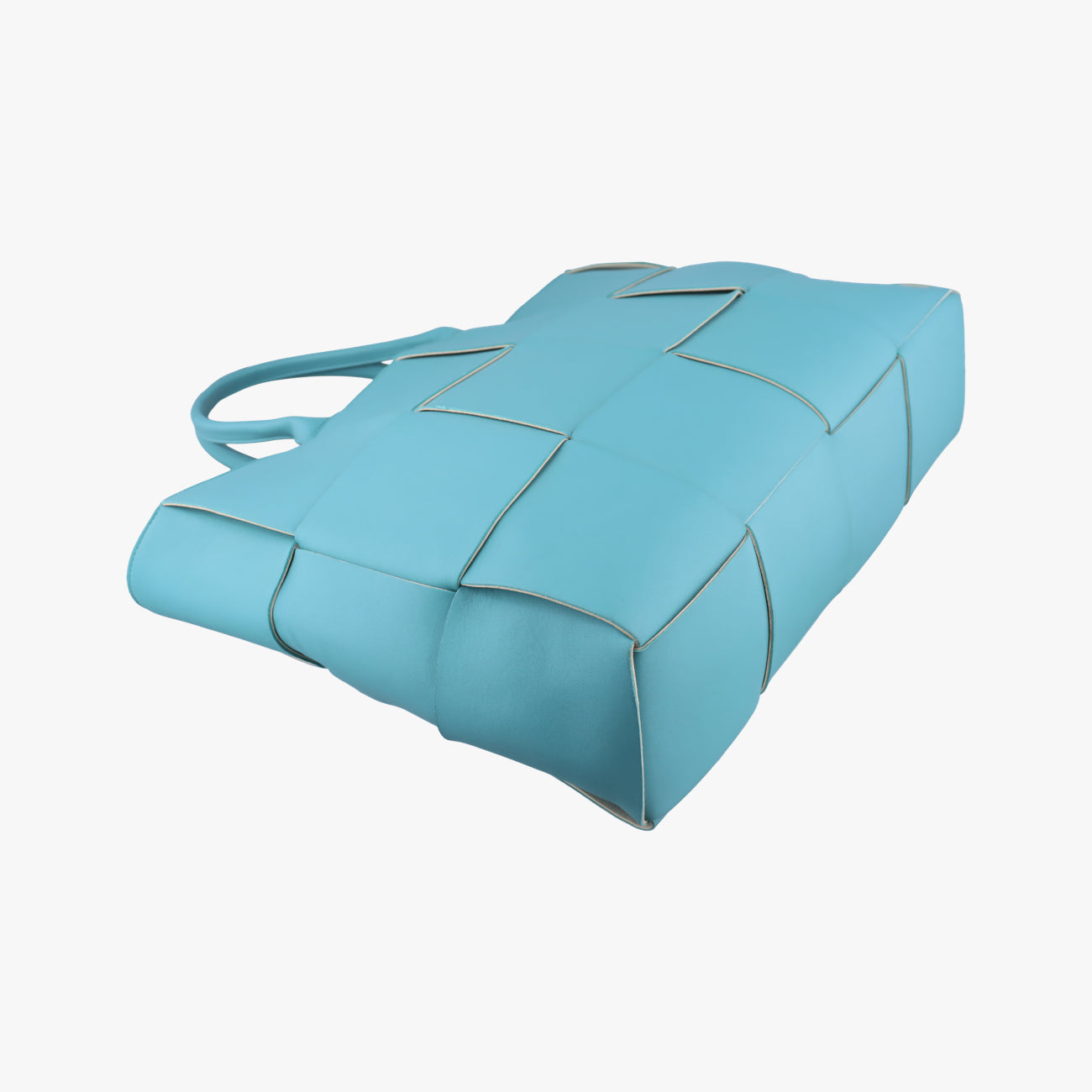 Secondhand Bottega Veneta THE ARCO Tote Blue lambskin  handbag | stylenewstar