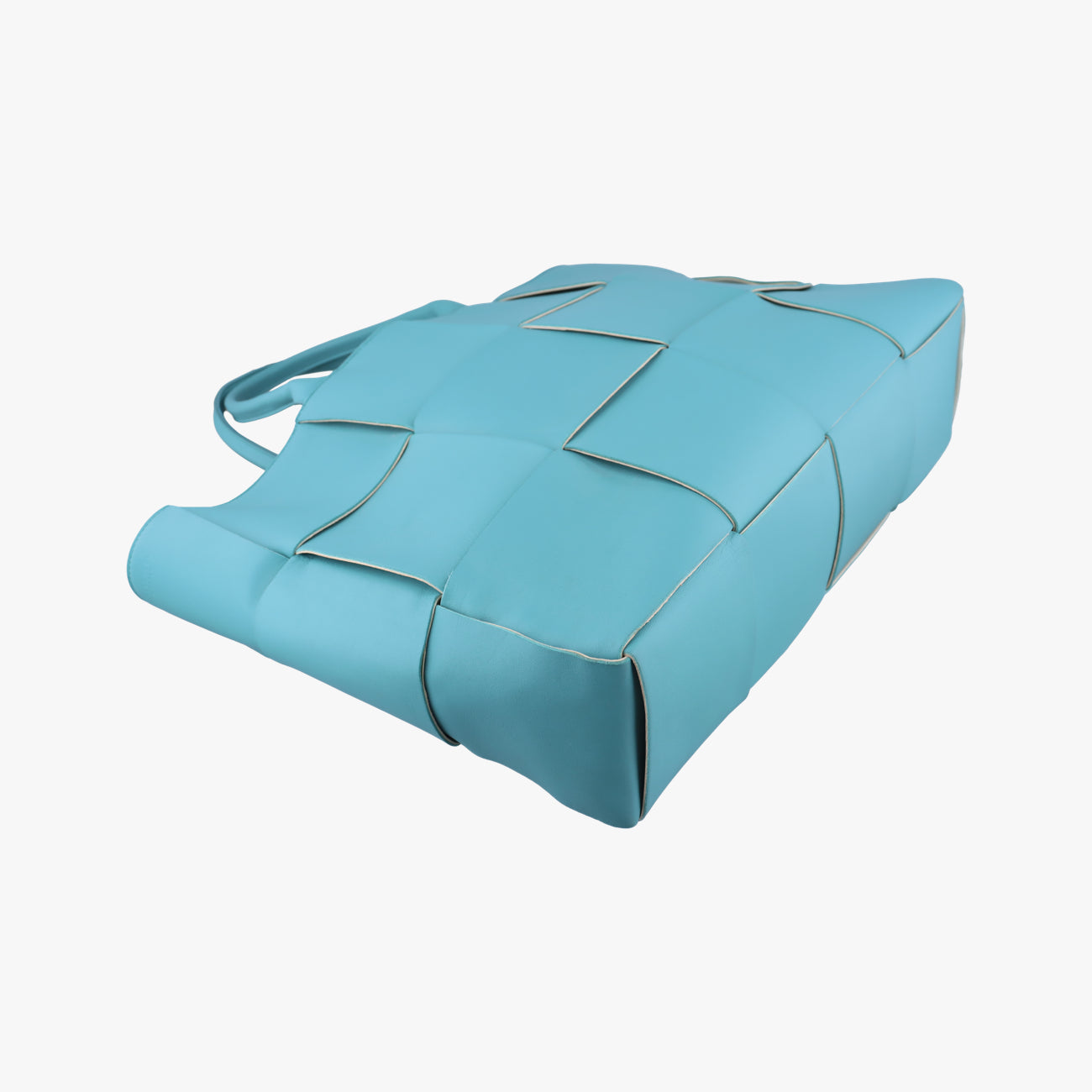 Secondhand Bottega Veneta THE ARCO Tote Blue lambskin  handbag | stylenewstar