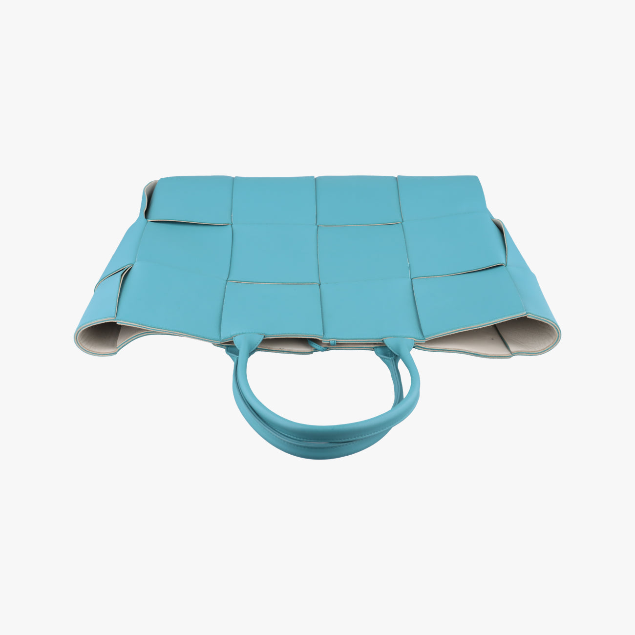 Secondhand Bottega Veneta THE ARCO Tote Blue lambskin  handbag | stylenewstar