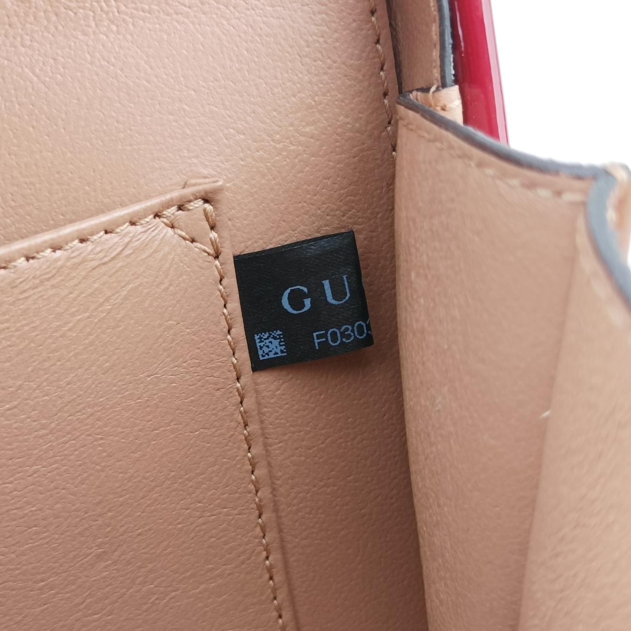 Pre-owned Gucci Sylvie Red Patent 589479 shoulderbag | stylenewstar