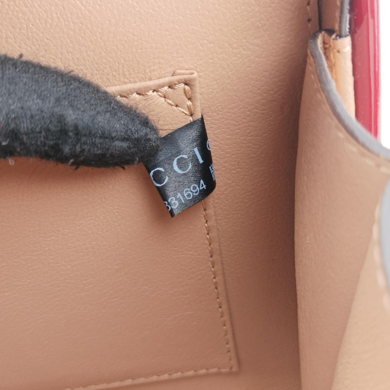 Pre-owned Gucci Sylvie Red Patent 589479 shoulderbag | stylenewstar