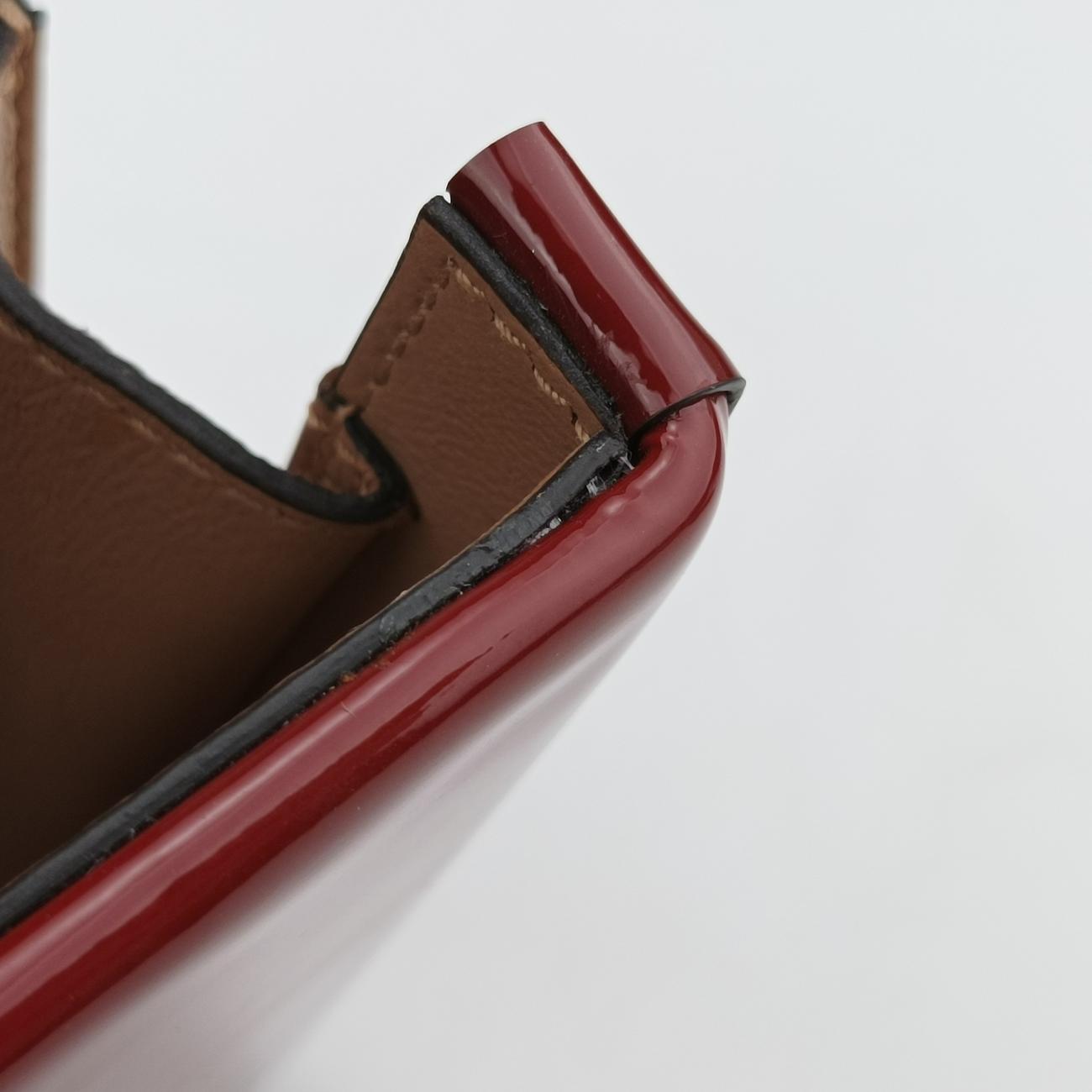 Pre-owned Gucci Sylvie Red Patent 589479 shoulderbag | stylenewstar