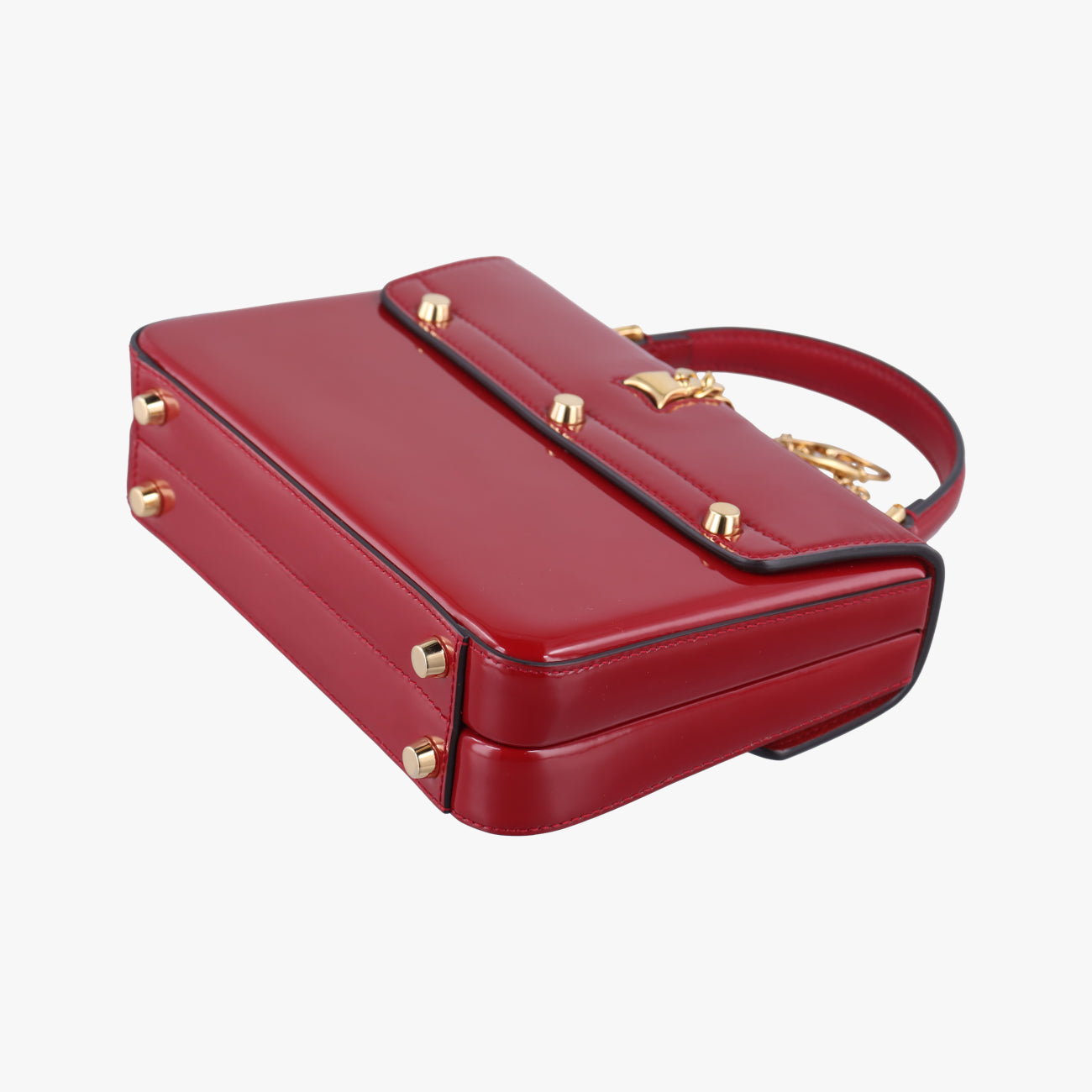 Pre-owned Gucci Sylvie Red Patent 589479 shoulderbag | stylenewstar