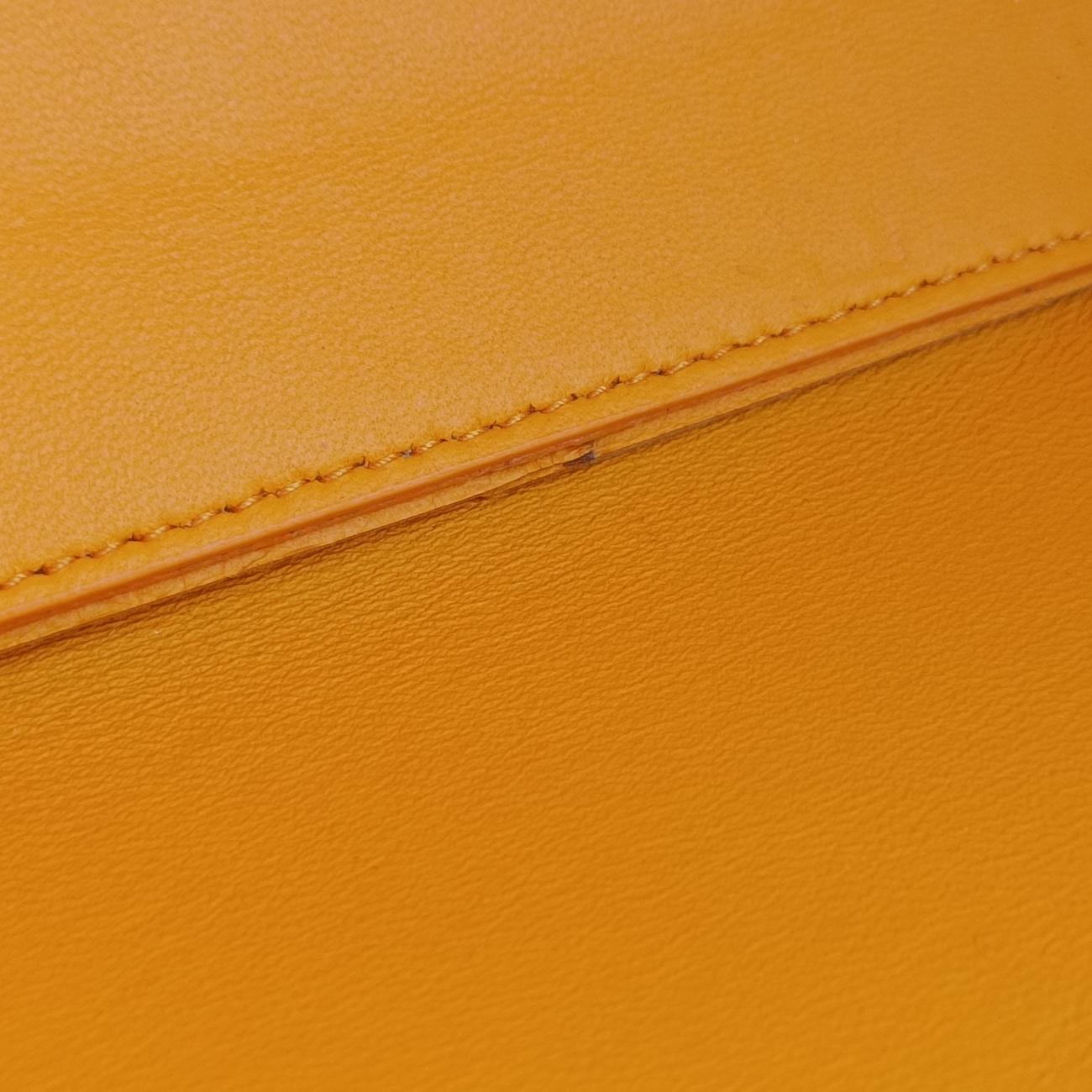 Pre-owned Bottega Veneta THE ARCO Tote Yellow lambskin  handbag | stylenewstar