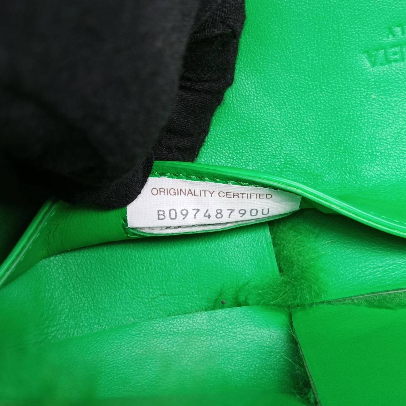 Pre-owned Bottega Veneta Sac Cabas Arco Green Lambswool  handbag | stylenewstar